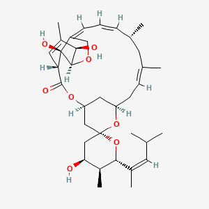 (1R,4S,4'S,5'S,6R,6'S,8R,10Z,13R,14Z,16Z,20R,21R,24S)-4',21,24-trihydroxy-5',11,13,22-tetramethyl-6'-[(Z)-4-methylpent-2-en-2-yl]spiro[3,7,19-trioxatetracyclo[15.6.1.14,8.020,24]pentacosa-10,14,16,22-tetraene-6,2'-oxane]-2-one