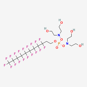 3,7-Bis(2-hydroxyethyl)-5-[(3,3,4,4,5,5,6,6,7,7,8,8,9,9,10,10,11,11,11-nonadecafluoroundecyl)oxy]-4,6-dioxa-3,7-diaza-5-phosphanonane-1,9-diol 5-oxide