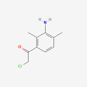 1-(3-Amino-2,4-dimethylphenyl)-2-chloroethan-1-one