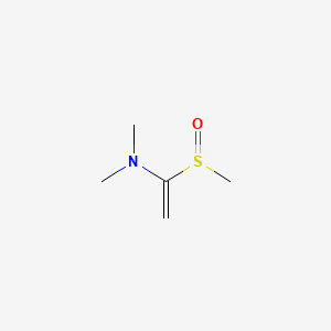 molecular formula C5H11NOS B561394 N,N-dimethyl-1-methylsulfinylethenamine CAS No. 106241-04-7