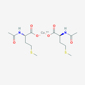 molecular formula C3H4CuO7S2 B561401 Copper acetylmethionate CAS No. 105883-51-0