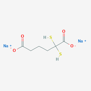 molecular formula C22H19N5 B561403 Meso-A-A-dimercaptoadipic acid disodium CAS No. 102814-07-3