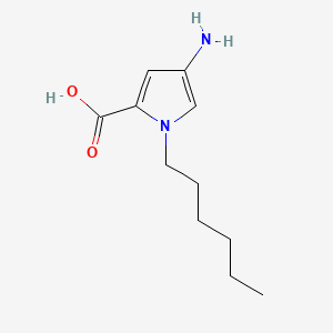 4-Amino-1-hexyl-1H-pyrrole-2-carboxylic acid