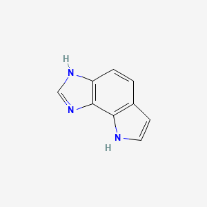 molecular formula C9H7N3 B561427 1,8-Dihydroimidazo[4,5-g]indole CAS No. 105410-18-2