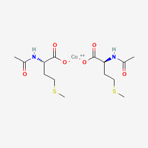 molecular formula C14H24CoN2O6S2 B561452 Cobalt acetylmethionate CAS No. 105883-52-1