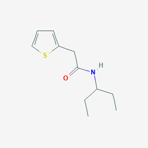molecular formula C11H17NOS B5614580 N-(pentan-3-yl)-2-(thiophen-2-yl)acetamide 