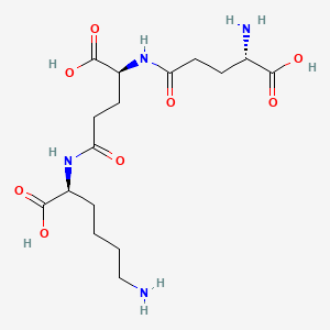 molecular formula C16H28N4O8 B561459 H-Glu(Glu(Lys-OH)-OH)-OH CAS No. 100922-54-1