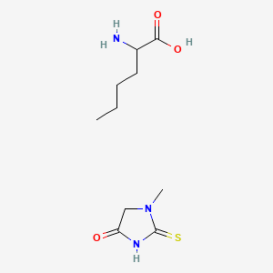 molecular formula C10H19N3O3S B561462 4-Imidazolidinone,5-butyl-3-methyl-2-thioxo- CAS No. 104809-14-5