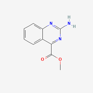 molecular formula C10H9N3O2 B561463 Methyl 2-aminoquinazoline-4-carboxylate CAS No. 102654-12-6