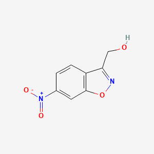 molecular formula C8H6N2O4 B561467 (6-Nitro-1,2-benzoxazol-3-yl)methanol CAS No. 102741-52-6