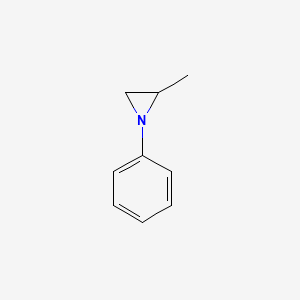 molecular formula C9H11N B561468 2-Methyl-1-phenylaziridine CAS No. 102879-24-3