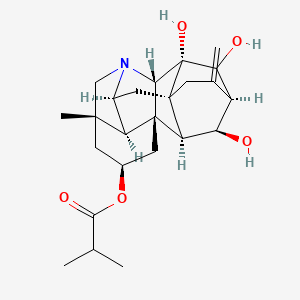 molecular formula C24H33NO5 B561477 Guan fu base Z CAS No. 103847-13-8