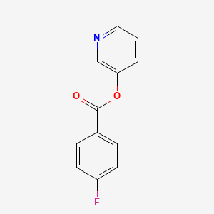 molecular formula C12H8FNO2 B5614778 Pyridin-3-yl 4-fluorobenzoate 