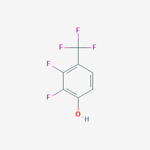 molecular formula C7H3F5O B056148 2,3-Difluoro-4-(trifluoromethyl)phenol CAS No. 116640-12-1