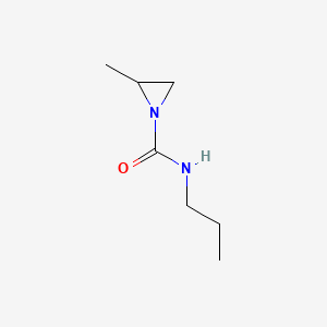 molecular formula C7H14N2O B561482 2-Methyl-N-propylaziridine-1-carboxamide CAS No. 110538-94-8