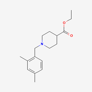 molecular formula C17H25NO2 B5615004 Ethyl 1-[(2,4-dimethylphenyl)methyl]piperidine-4-carboxylate 