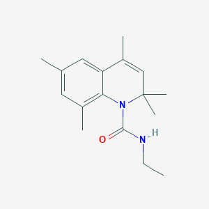 molecular formula C17H24N2O B5615090 N-ethyl-2,2,4,6,8-pentamethylquinoline-1-carboxamide 