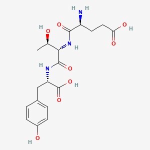 molecular formula C18H25N3O8 B561526 H-Glu-Thr-Tyr-OH CAS No. 110642-78-9