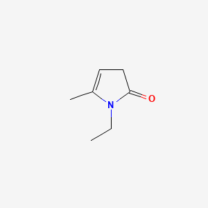 molecular formula C7H11NO B561527 1-Ethyl-5-methyl-1H-pyrrol-2(3H)-one CAS No. 100860-38-6