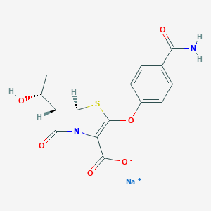 Sodium;(5R,6S)-3-(4-carbamoylphenoxy)-6-[(1R)-1-hydroxyethyl]-7-oxo-4-thia-1-azabicyclo[3.2.0]hept-2-ene-2-carboxylate