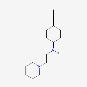 molecular formula C17H34N2 B5615549 4-tert-butyl-N-(2-piperidin-1-ylethyl)cyclohexan-1-amine 
