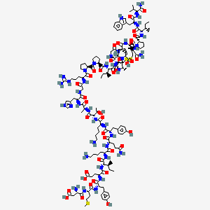 molecular formula C145H219N39O39S3 B561562 Bombinakinin-gap 