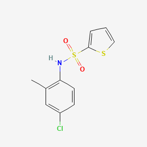 molecular formula C11H10ClNO2S2 B5615635 N-(4-chloro-2-methylphenyl)thiophene-2-sulfonamide 