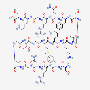 molecular formula C93H155N31O28S B561567 Neuropeptide S (human) 