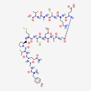 molecular formula C64H99N17O23S3 B561575 CART(62-76)(human,rat) 