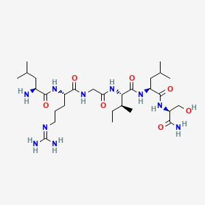 molecular formula C29H56N10O7 B561577 Lrgils-NH2 