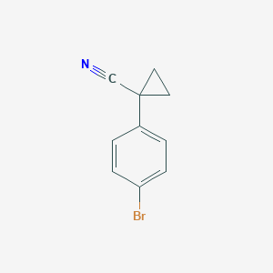 molecular formula C10H8BrN B056158 1-(4-Bromophenyl)Cyclopropanecarbonitrile CAS No. 124276-67-1