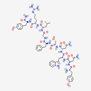 molecular formula C63H83N17O15 B561586 Kisspeptin-10, rat 
