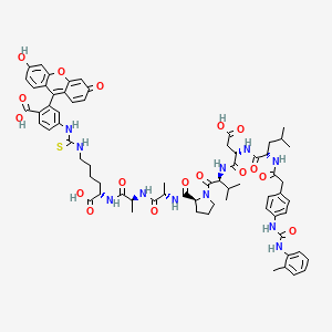 molecular formula C69H81N11O17S B561589 Ldv fitc 