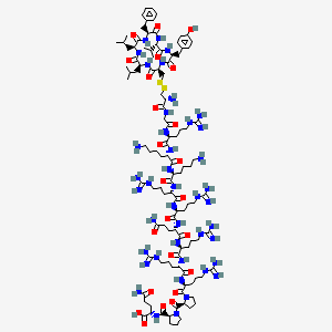 molecular formula C111H188N42O24S2 B561596 TAT-cyclo-CLLFVY 