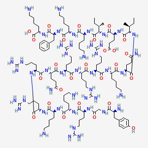molecular formula C119H212N46O26 B561602 TAT-Gap19 