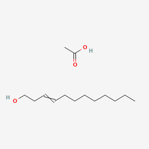 molecular formula C14H28O3 B561610 Acetic acid;dodec-3-en-1-ol CAS No. 38363-24-5