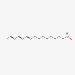 molecular formula C16H26O B561612 Hexadeca-10,12,14-trienal CAS No. 123363-47-3
