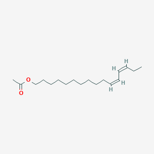 molecular formula C18H34O3 B561613 11Z,13Z-Hexadecadienyl acetate CAS No. 118744-50-6