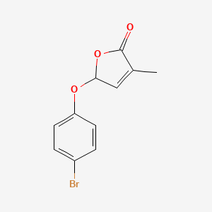 B561616 5-(4-bromophenoxy)-3-methylfuran-2(5H)-one CAS No. 1332863-94-1