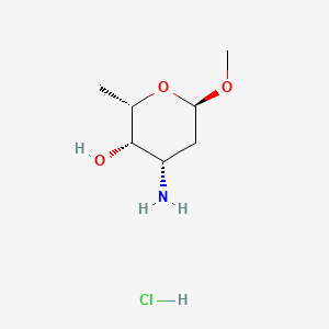 molecular formula C7H16ClNO3 B561626 Methyl L-daunosamine hydrochloride CAS No. 32385-06-1