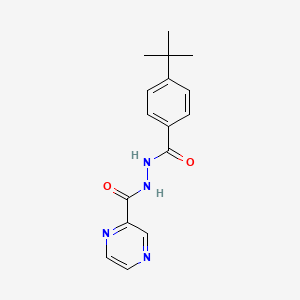 molecular formula C16H18N4O2 B5616391 n'-(4-Tert-butylbenzoyl)pyrazine-2-carbohydrazide CAS No. 5329-78-2