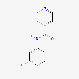 molecular formula C12H9FN2O B5616527 N-(3-fluorophenyl)pyridine-4-carboxamide CAS No. 68279-94-7