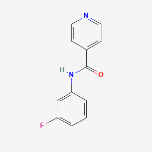 B5616527 N-(3-fluorophenyl)isonicotinamide CAS No. 68279-94-7