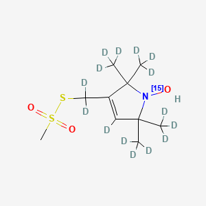 3-Deuterio-4-[dideuterio(methylsulfonylsulfanyl)methyl]-1-hydroxy-2,2,5,5-tetrakis(trideuteriomethyl)(115N)pyrrole