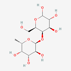 molecular formula C12H22O10 B561659 4-O-(6-Deoxy-beta-L-threo-hexopyranosyl)-L-erythro-hexopyranose CAS No. 24667-50-3