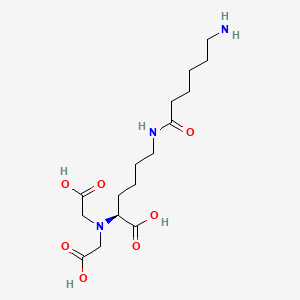 molecular formula C16H29N3O7 B561669 Aminocaproic Nitrilotriacetic Acid CAS No. 1043881-31-7