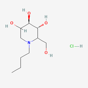 molecular formula C10H22ClNO4 B561672 Miglustat hydrochloride CAS No. 355012-88-3