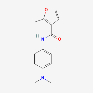 molecular formula C14H16N2O2 B5616812 N-[4-(dimethylamino)phenyl]-2-methylfuran-3-carboxamide 