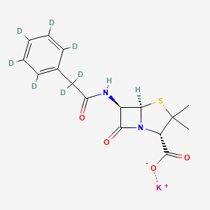 molecular formula C16H17KN2O4S B561683 Benzyl Penicillinate-d7 Potassium Salt CAS No. 352323-25-2