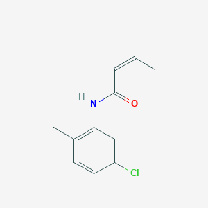 molecular formula C12H14ClNO B5616857 N-(5-chloro-2-methylphenyl)-3-methylbut-2-enamide 